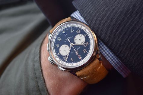 Hands-On - Breitling Premier B01 Chronograph 42 Norton Motorcycles Edition (Specs & Price) Norton Logo, Norton Bike, Breitling Premier, Norton Commando, Monochrome Watches, British Motorcycles, Breitling Watches, Leather Gear, Vintage Watches For Men