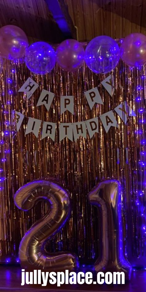 21st Birthday Ideas Cute Backdrops For Parties, Ideas For Birthday Party At Home, 21 Bday Decor, 21st Birthday Ideas Themed Parties, 21th Birthday Photoshoot Ideas, Birthday Balloon Backdrop Ideas, 21th Birthday Party Ideas, Simple Birthday Theme, 21st Birthday Themes For Her