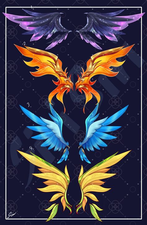 Wings Fantasy Art, Fantasy Wings, 2d Rpg, Elf Wings, Magic Wings, Wings Drawing, Super Powers Art, Sakura Kinomoto, Characters Inspiration Drawing