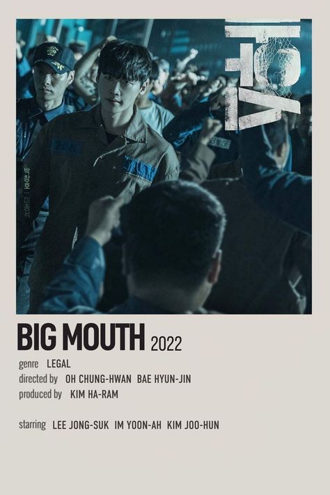 Bloodhounds Kdrama Poster, Big Mouth Kdrama Poster, Celebrity Kdrama Poster, Korea Movie Poster, Kdrama Polaroid Poster, Big Mouth Poster, Kdramas Posters, Kdrama Posters, Poster Polaroid