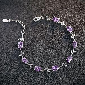 Lucky Leaf, Pretty Jewelry Necklaces, Purple Jewelry, Magical Jewelry, Jewelry Accessories Ideas, Girly Accessories, Classy Jewelry, Fancy Jewellery, A Bracelet