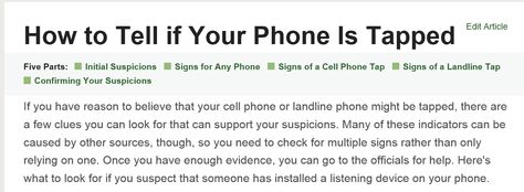 How to Tell if Your Phone is Tapped ///  "Listen for background noise. If you hear a great deal of static or other background noise when you talk to people on the phone, there is a chance that the noise is coming from interference created by a tap. " I have static and background noise in my phone line. My phone says "Check Tel Line" How To Check If Your Phone Is Tapped, Ways To Answer The Phone, Talk To People, Background Noise, Phone Calls, My Phone, Law Enforcement, Landline Phone, To Tell