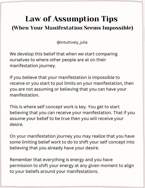 Self Concept Work, Manifestation Law Of Assumption, Law Of Assumption, Life Map, Self Concept, Limiting Beliefs, Zodiac Facts, Believe In You, Personal Development