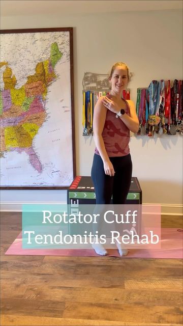 Rotator Cuff Tendinosis Exercises, Rotator Cuff Exercises Physical Therapy, Isometric Shoulder Exercises, Rotator Cuff Muscles, Shoulder Rehab Exercises, Rotator Cuff Exercises, Rehab Exercises, Shoulder Rehab, Rotator Cuff Tear