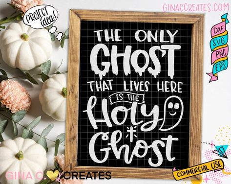 Christian Halloween Crafts, Halloween Christian, 2023 Crafts, Family Ministry, Christian Halloween, Christian Fall, Christian Signs, Church Signs, Ghost Svg