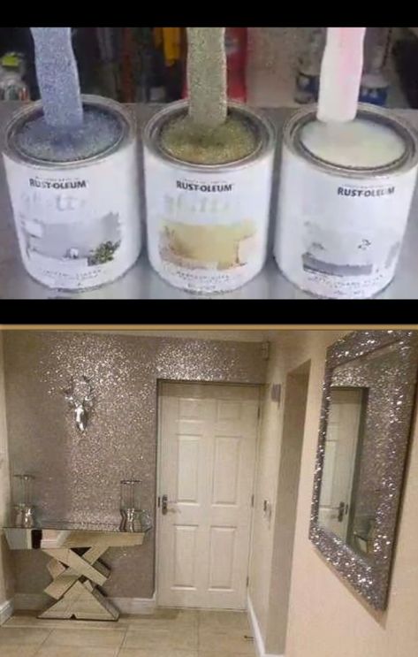 Subway Tile Glitter Grout, Diy Glitter Paint For Walls, Glitter Countertop, Glitter Wall Paint, Glitter Bathroom, Glitter Furniture, Iridescent Paint, Gold Glitter Paint, Glitter Paint For Walls