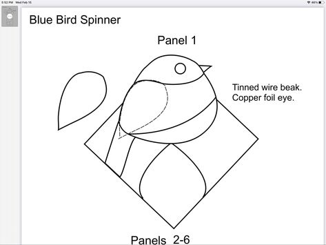 Stained Glass Spinner Patterns, Glass Spinners, Stained Glass Patterns Free, Mail Boxes, Stained Glass Bird, Stained Glass Christmas, Glass Work, Glass Projects, Bird Patterns