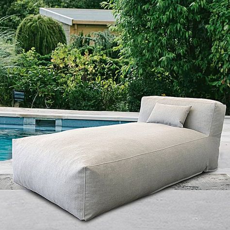 Amazon.com: OPEAK Patio Furniture Set Bean Bag Chaise Lounge Chair Patio Daybed Furniture Outdoor Sofa Couch Pool Lounge Chairs High Density Foam Filling Modern Comfy Patio Couch (Light Beige) : Patio, Lawn & Garden Bean Bag Lounge Chair, Pool Lounge Chairs, Patio Daybed, Patio Couch, Pool Lounge, Camping Furniture, Chaise Lounge Chair, Furniture Outdoor, Balcony Decor