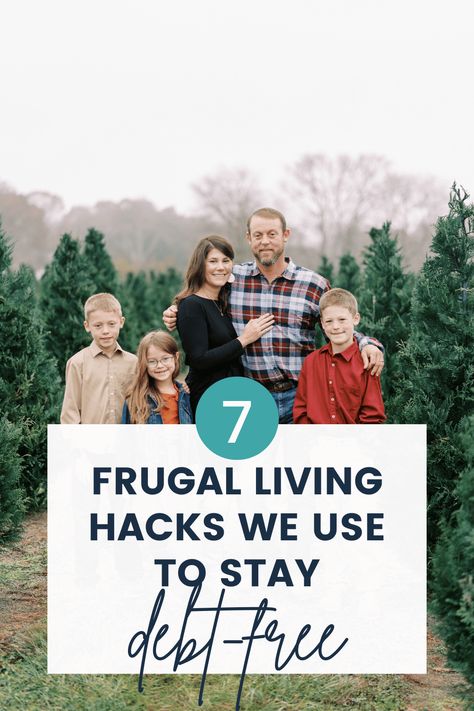 Our family is 100% debt-free including the house. These are the frugal living hacks we use to stay debt-free! Living Debt Free, How To Become Debt Free Fast, How To Pay Off Large Debt, Reducing Debt, How To Use Debt To Build Wealth, Finance Advice, Debt Free Living, Debt Management, Best Money Saving Tips