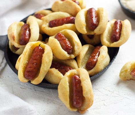 Mini Hotdogs, Brazi Bites, Waffle Ice Cream Sandwich, Veggie Pot Pie, Vegetarian Pot Pie, Brazilian Cheese Bread, Bread Soup, Appetizers For Kids, Gluten Free Waffles