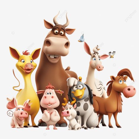 cartoon funny farm animal characters group farm animals cartoon png Cartoon Farm Animals, Animals Group, Cartoon Png Transparent, Farm Clipart, Character Group, Animals Cartoon, Funny Farm, Cartoon Png, Cartoon Funny