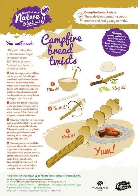 Campfire Cooking Recipes, Bread Twists, Cub Scout Activities, Forest School Activities, Girl Scout Camping, Nature School, Fire Food, Holiday Club, Scout Activities