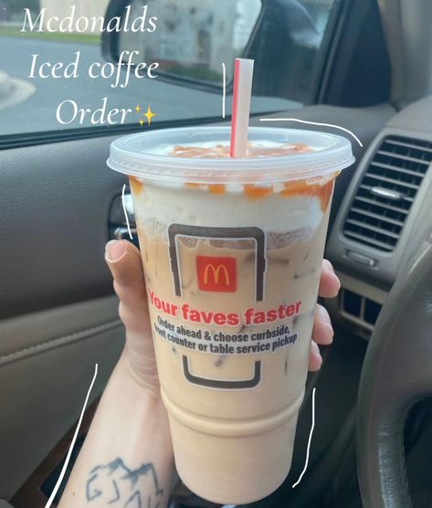 Mcdonald’s Coffee, Mcdonalds Iced Coffee, Kfc Burger, Mccafe Coffee, Coffee Gallery, Caramel Coffee, Starbucks Recipes, Burger King, Food Obsession