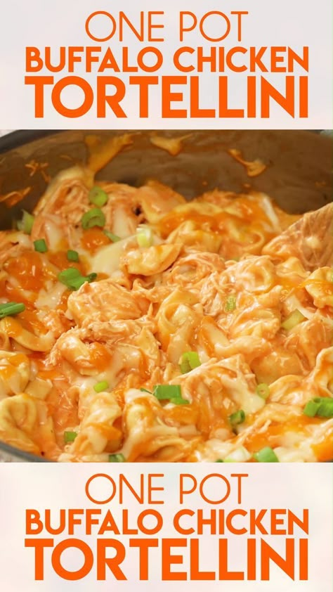 Buffalo Chicken Tortellini, Yum Sauce, Resep Pasta, Chicken Tortellini, Tortellini Recipes, Melty Cheese, Daniel Fast, Yumeko Jabami, Buffalo Sauce