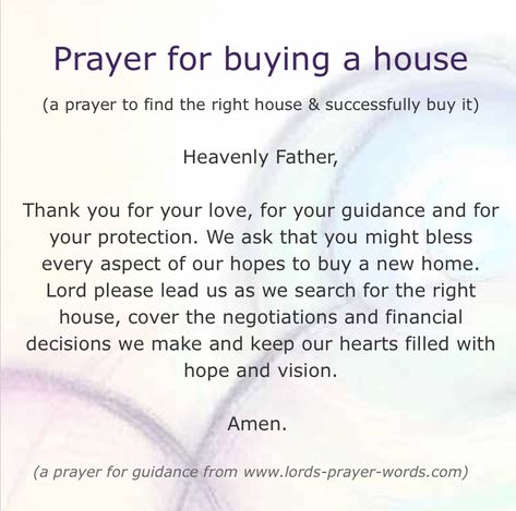 Home Ownership Quotes, Ownership Quotes, Famous Prayers, Buying A New House, Prayer For Success, Prayers And Blessings, Short Prayer, Prayer For Guidance, Gods Guidance