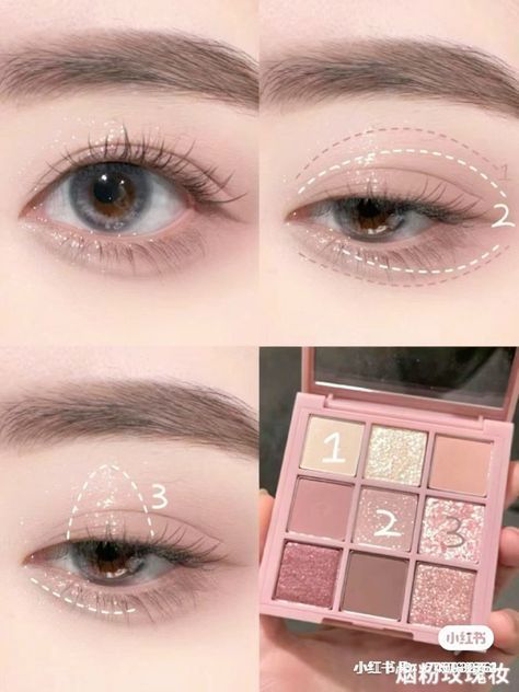 Eyeliner Makeup Looks, Neon Eyeliner, Makeup Tips Eyeshadow, Makeup Korea, Beginner Eyeshadow, Korean Makeup Tips, Improve Your Appearance, Korean Makeup Tutorials, Doll Eye Makeup