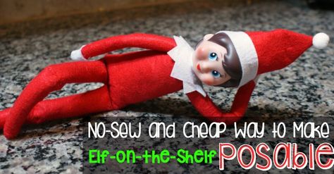 How To Make Elf Stand Up, Elf On The Shelf Clothes, Diy Elf On The Shelf, Posable Elf, Diy Elf, Shelf Clothes, Elf Pajamas, Shelf Elf, Elf Dress