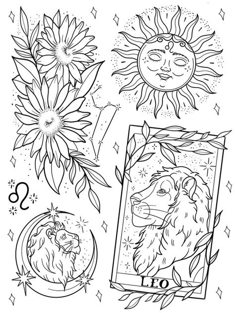 Cat Kingston, Kingston Tattoo, Tattoos Shoulder, Leo Zodiac Tattoos, Tattoos Butterfly, Tarot Tattoo, Optical Illusion Tattoo, Leo Tattoos, Flash Tattoo Designs