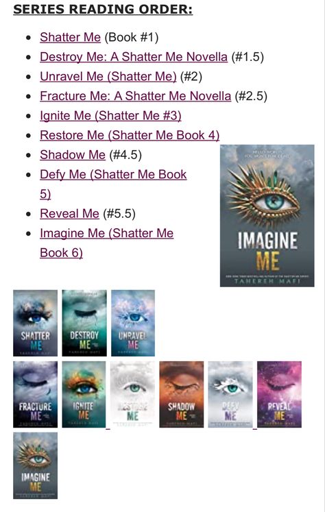 Shader Me Book, Destroy Me Michelle Heard, Shatter Me Novellas, Fracture Me Book, Destroy Me Book, Shatter Me Series Books, Fracture Me, Viral Books, Shatter Me Book