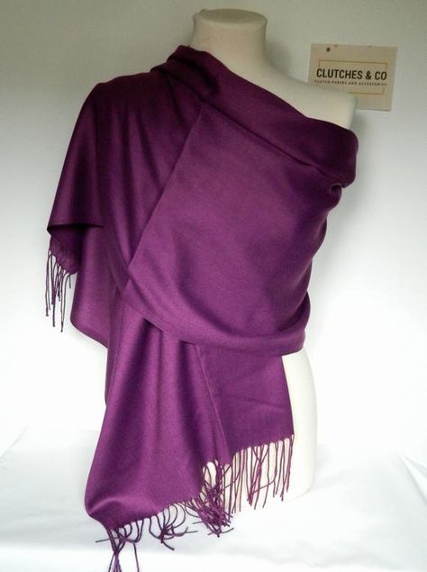 Purple Cashmere Winter Warm Scarf, Ladies Cashmere Scarf, Women's Scarves, Gift For Her, Ladies Gifts, Ladies Scarf