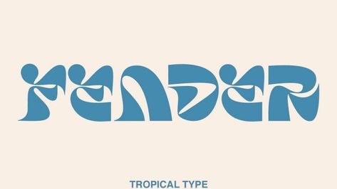 Fender Font - Download Free Font Hippy Font, Tropical Font, Quirky Fonts, Hippie Logo, Pub Logo, Party Font, Caps Font, Free Fonts For Designers, Groovy Font