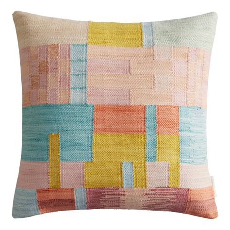 Colorful Coastal, Airbnb Ideas, Indoor Outdoor Patio, Texas House, Colorful Throw Pillows, Pink Throw Pillows, Orange Decor, Dorm Ideas, Colorado Homes