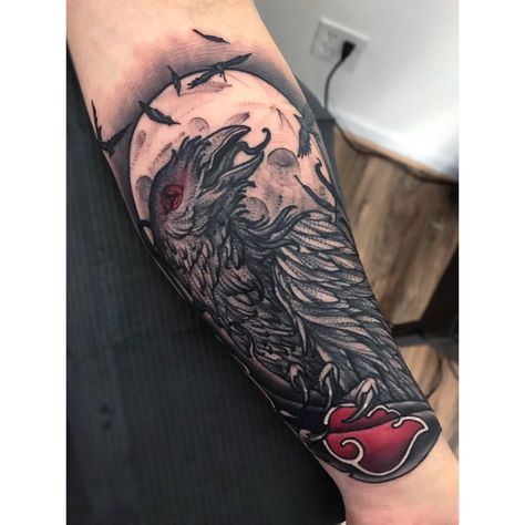 Naruto Crow Tattoo, Itachi Raven Tattoo, Uchiha Itachi Tattoo, Itachi Uchiha Crows, Uchiha Tattoo Ideas, Itachi Uchiha Tattoo Ideas, Itachi Uchiha Tattoo Design, Itachi Crow Tattoo, Itachi Tattoos