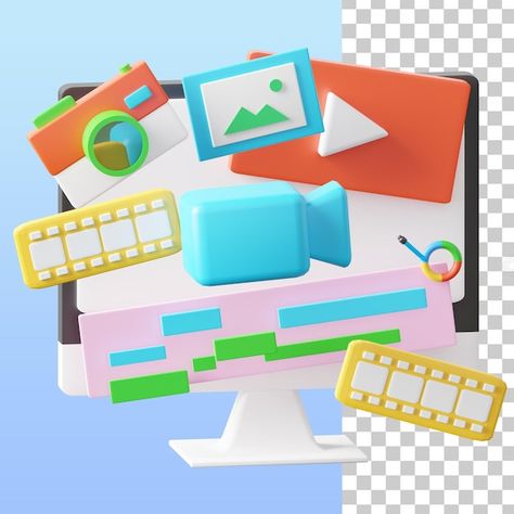 Video editing 3d illustration | Premium Psd #Freepik #psd #video-editor #video-edit #video-editing #editing Editor Video, Edit Video, Video Editor, 3d Illustration, Video Editing, Graphic Resources