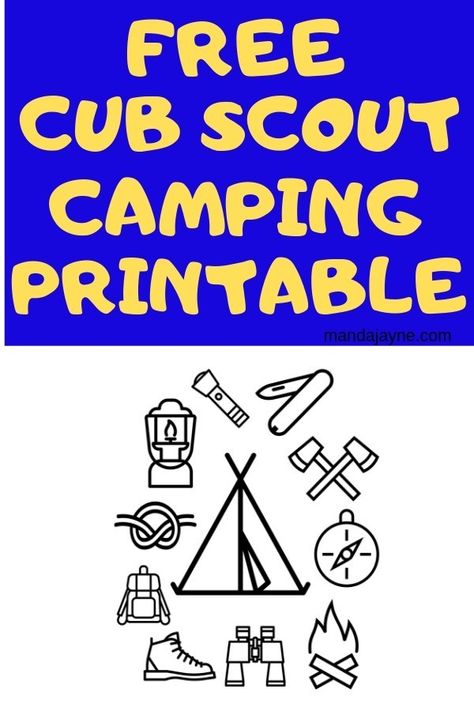 Cub Scout Camping Coloring Page - Manda J Cub Scout Christmas Ornaments, Lion Scouts, Logo Coloring Pages, Boy Scout Activities, Tiger Scouts, Wolf Scouts, Bear Scouts, Camping Coloring Pages, Cubs Logo