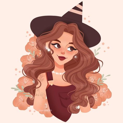 Female Highlander, Witch Animation, Yellow Fairy, Animated Witch, Witch Drawing, Daisy Yellow, Flowers Daisy, Diy Crafts Love, Drawing Examples