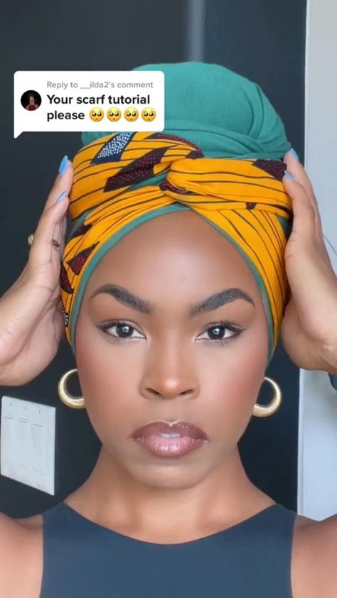 When one headwrap doesn’t work, wear two! in 2022 | Hair scarf styles, Hair wrap scarf, African hair wrap African American Head Wrap, African Hair Ornaments, Diy African Head Wrap, African Headwraps Styles, Top Knot Scarf Head Wraps, Sheer Head Scarf, African Hair Scarf Head Wraps, Jersey Head Wrap, African Hair Tie Head Scarfs