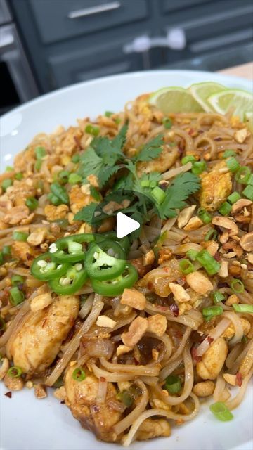 Matt Price on Instagram: "This Chicken Pad Thai is incredible AND it’s on the table in less than 30 minutes. If you’re Door Dash bill is looking bigger than your back, it might be time for a few home cooked meals 👀🤣🤣🤣 lol
.
What’s your favorite thing to order from the Thai Restaurant?? 
.
 Shopping list:
Thai flat rice noodles 3 Tablespoons oil 3 cloves garlic or 1 tbsp  1 lb shrimp  2 eggs  1 cup fresh bean sprouts (optional)  1/2 cup dry roasted peanuts  2 limes  1/2 cup Fresh cilantro 
Chicken bouillon powder, AP, red pepper flakes 

For the Pad Thai sauce:  2Tablespoons fish sauce  1/4 cup  low-sodium soy sauce
4 tbsps sugar  1 tbsp tamarind paste  1 Tablespoon Sriracha hot sauce , or more, to taste
.
.
#mrmakeithappen #padthai #thai #recipe #chicken #dinner #foodies #foodporn #tak Chicken Bouillon Powder, Flat Rice Noodles, Door Dash, Chicken Pad Thai, Thai Rice, Pad Thai Sauce, Cilantro Chicken, Thai Sauce, Chicken Bouillon