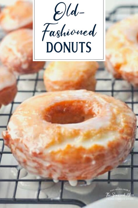 Yes, you can make old fashioned donuts at home with only a handful of basic ingredients -- and no yeast! Just like your favorite bakery treat, these sour cream cake doughnuts have a crisp, golden brown exterior, a light and fluffy inside, and plenty of nooks and crannies to hold that sweet glaze. Perfect for dunking in coffee! Snickerdoodle Donut Recipe, Sour Cream Donuts Recipe, Old Fashioned Donuts, Cream Donut Recipe, Donuts At Home, Sour Cream Donut, Doughnut Recipes, Cake Flour Substitute, Cake Doughnuts