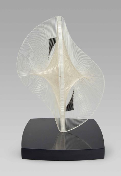 Linear Construction in Space No. 2, Naum Gabo (1890-1977) Naum Gabo, Nelson Rockefeller, Geometric Sculpture, Cut Out Shapes, Oil Company, Fancy Hats, Illusion Art, Art Installation, Art Institute Of Chicago