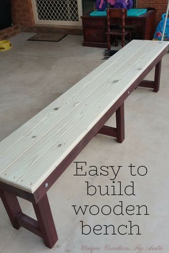 Easy Diy Wooden Bench, How To Build Bench Seating, Build A Dining Bench, Bench Seat Dimensions, Diy Folding Bench Seat, How To Make Bench Seating, Wood Benches Indoor, Diy Indoor Bench Seat, Simple Bench Plans