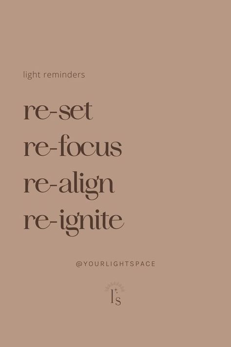 Rest, refoucs, realign, reignite - reminder and inspirational quote for spiritual businesses from Your Lightspace Allow Yourself To Rest Quotes, Quotes For Rest, Reset Quotes Fresh Start, Quotes About Rest, Restart Quotes, Csm Fashion, Rest Quote, Rest Quotes, 2024 Quotes