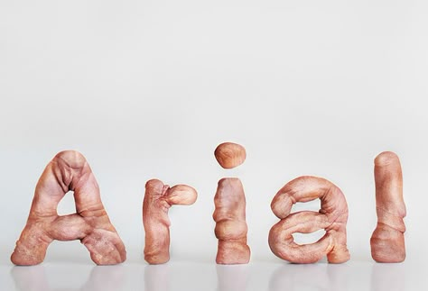 weights-of-arial-type-family-represented-as-the-human-body-designboom-03 Michael Bierut, Arial Font, Type Inspiration, Type Treatments, 3d Font, Instagram Graphic, Grand Designs, Font Art, Font Types