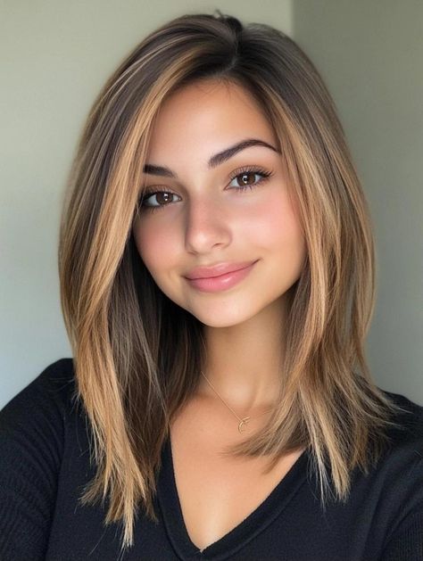 20 Gorgeous Long Bob Hairstyle Ideas for 2024: Trends, Tips, and Stunning Looks Long Layers Medium Length Hair Blonde, Long Bob Hairstyles For Round Face, Long Hair Side Part Layers, Long Bob Hairstyles Side Part, Straight Hair Long Bob, Long Bob Side Bangs, Side Part Haircuts Women, Long Hair Heart Shaped Face, Shoulder Length Hair With Side Bangs