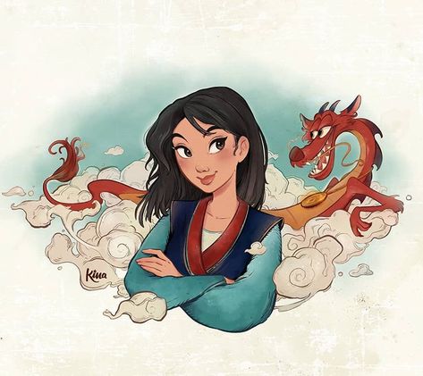 𝕬𝖓𝖉𝖗𝖊𝖆 ✎༅ on Instagram: “Mulan & Mushu 🎆 My two favorite characters from all over Disney 😍, the movie is absolutely stunning. Are you excited about the new version…” Mulan Mushu, Mulan Disney, Disney Artwork, Pinturas Disney, Disney Princess Art, Princess Art, Disney Fan Art, New Version, Disney And Dreamworks