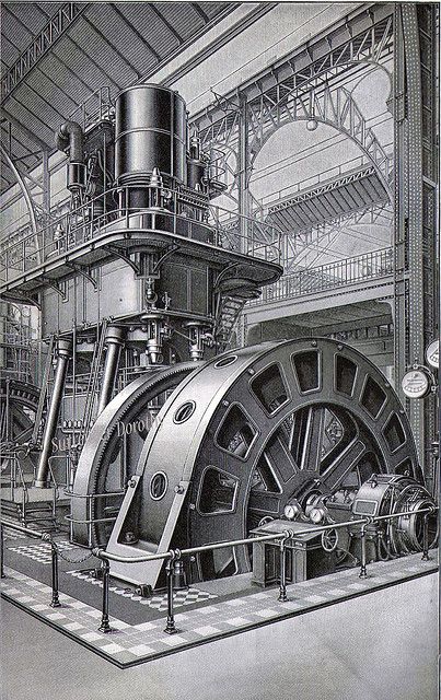 Old Steam Engines | Recent Photos The Commons Getty Collection Galleries World Map App ... Steampunk City, World History Lessons, Electric Generator, Industrial Machinery, Industrial Architecture, Industrial Photography, Steam Engines, Industrial Vintage, Industrial Revolution