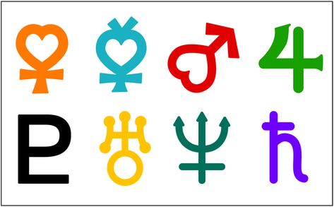 Planetary Symbols (1992 Anime) by Moon-Shadow-1985 Sailor Moon Symbols, Planetary Symbols, Sailor Moon R, Sailor Moon Tattoo, Moon Kingdom, Moon Logo, Moon Shadow, Sailor Pluto, Sailor Neptune