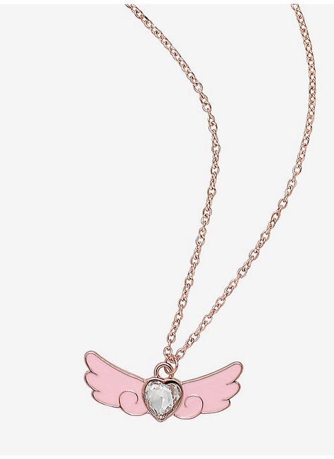 Hot Topic : Cardcaptor Sakura Winged Heart Necklace Winged Heart, Cardcaptor Sakura, Hot Topic, Heart Necklace, Gold Necklace, Gold