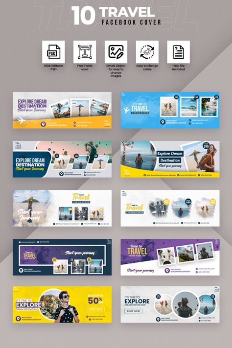 Facebook Banner Design Inspiration, Social Media Banner Design Templates, Facebook Cover Design Ideas, Facebook Cover Ideas, Facebook Banner Design, Facebook Post Ideas, Creative Facebook Cover, Cover Photo Design, Food Logo Design Inspiration