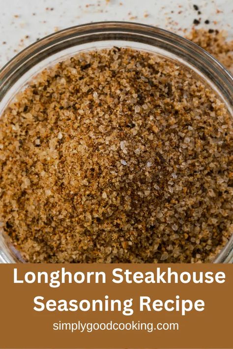 Longhorn Steakhouse Seasoning Recipe Longhorn Steakhouse Recipes Copycat, Longhorn Chopped Steak Recipe, Copycat Longhorn Steak Seasoning, Longhorn Seasoning Recipe, Longhorn Steakhouse Steak Seasoning, Longhorn Steak Seasoning, Crusted Steak Recipe, Chopped Steak Recipes, Steakhouse Seasoning