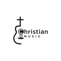 Christian Logo Design Ideas, Music Logo Design Ideas, Christian Logo Design, Guitar Logo Design, Church Logo Inspiration, Musical Logo Design, Music Band Logo, Happy Sabbath Quotes, Music Logos