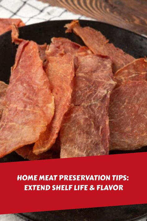 Preserve meat at home to save money and enjoy fresh options. Freezing, canning, curing, smoking, and dehydrating are key methods for safe, flavorful meat. Dehydrating Meat, Meat Preservation, Preserve Meat, Freezing Meat, Pressure Canner, Frozen Meat, Best Meat, Cured Meats, Shelf Life