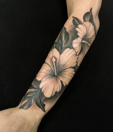 Top 61 Best Hawaiian Flower Tattoo Ideas - [2021 Inspiration Guide] Beach Flower Sleeve Tattoo, Hibiscus Tattoo For Men, Hawaiian Flower Tattoos Men, Hibiscus Sleeve Tattoo For Women, Leafy Sleeve Tattoo, Flower Tattoo With Shading, Hawaiian Sleeve Tattoo Women, Hibiscus Flower Tattoo Stencil, Realistic Hibiscus Tattoo