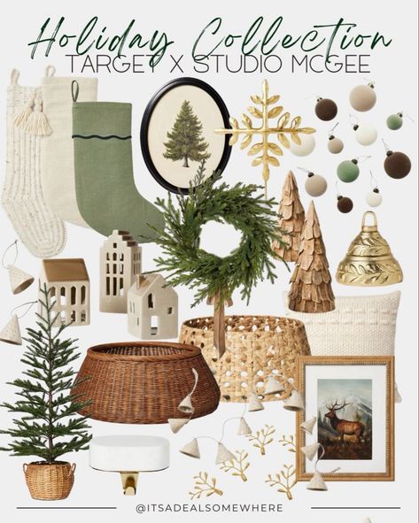 Studio Mcgee Christmas Stocking, Christmas Decor Studio Mcgee, Studio Mcgee Christmas 2023, Studio Mcgee Ornaments, Target Christmas Decor 2023, Target Christmas 2023, Walmart Christmas Decor 2023, Studio Mcgee Christmas Tree, Christmas Trends 2023/24