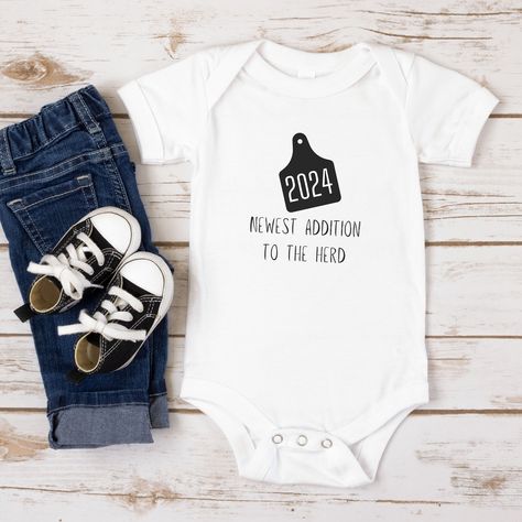 Cow Pregnancy Announcement, Pregnancy Announcement Country, Farm Baby Announcement, Farm Pregnancy Announcement, Country Pregnancy Announcement, Western Pregnancy Announcement, Cowboy Onesie, Sibling Baby Announcements, Farmer Baby