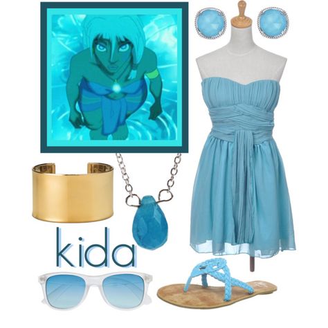 atlantis kida inspired outfits | Princess Kidagakash - Polyvore Princess Kidagakash, Atlantis Kida, Disney Princess Inspired Outfits, Maid Outfit Anime, Princess Inspired Outfits, Characters Outfits, Official Disney Princesses, Disney Dress Up, Disney Princess Outfits